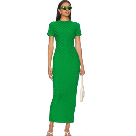 Amanda Uprichard Dresses & Skirts - AMANDA UPRICHARD LONG GREEN DRESS !